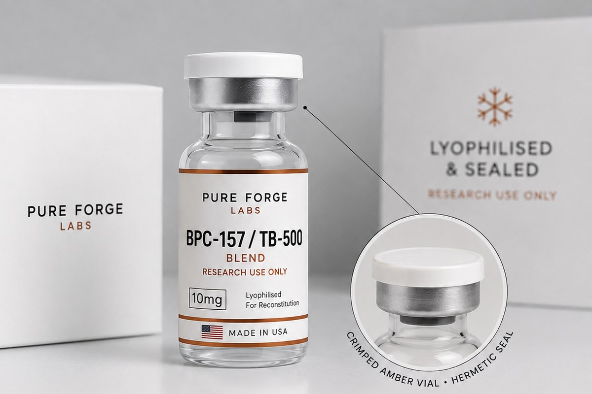 Lyophilised and sealed