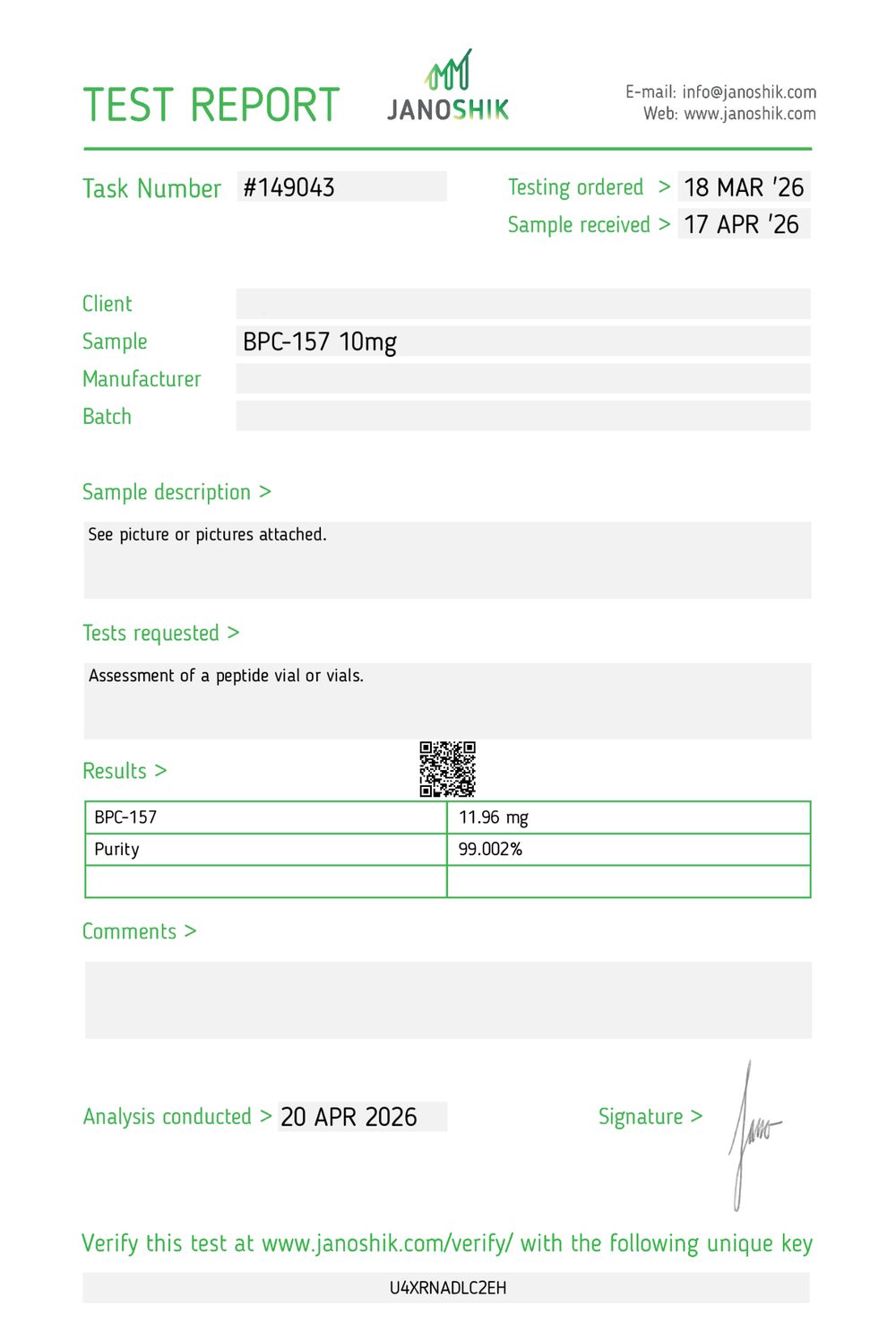 Certificate scan