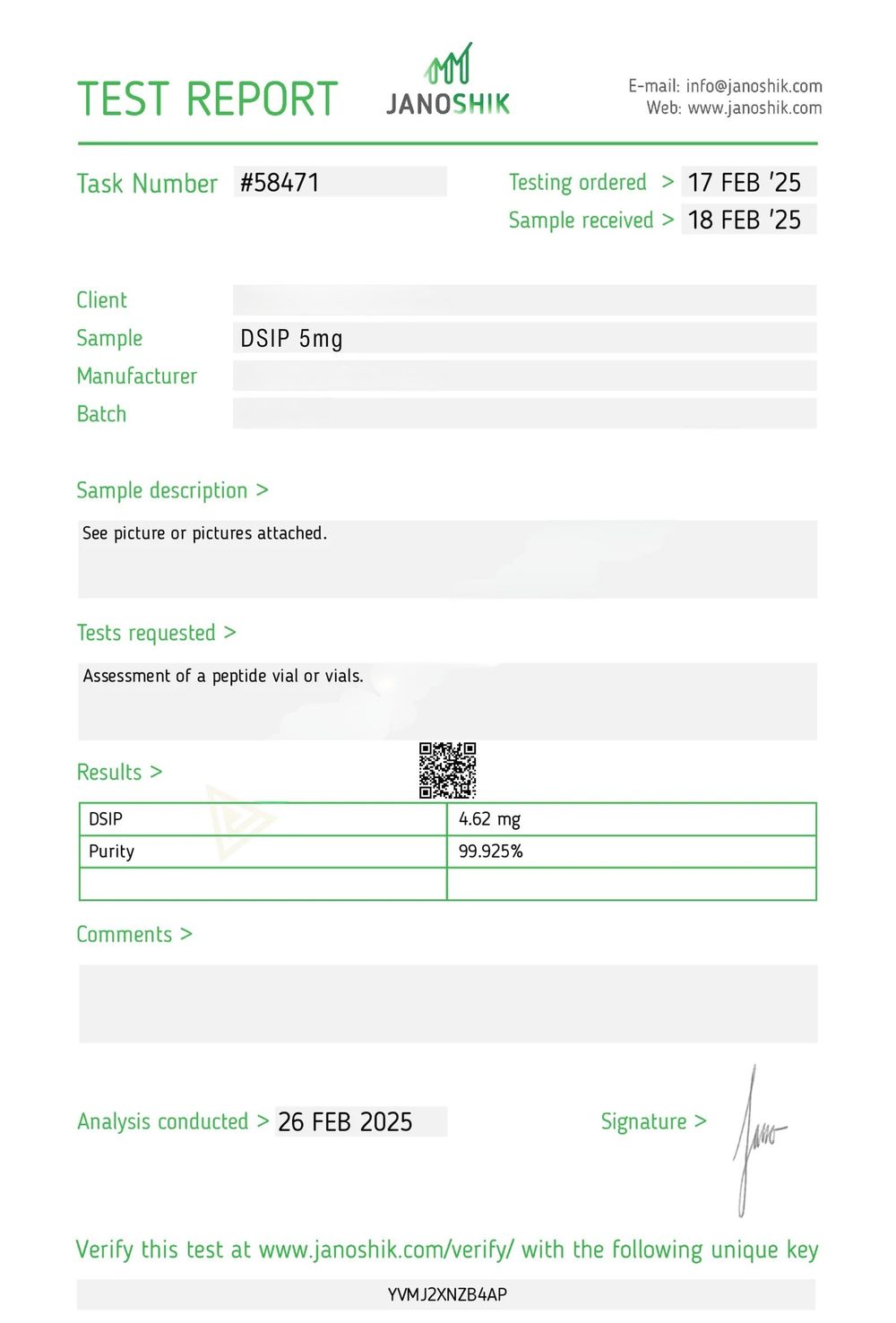 Certificate scan
