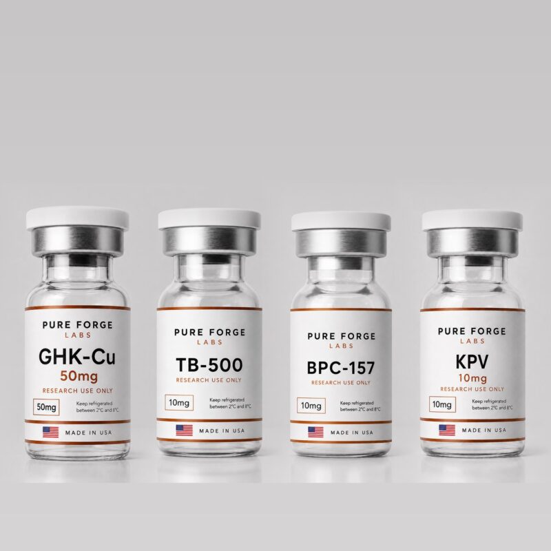 KLOW Kit — 4 vials (GHK-Cu 50 mg, TB-500 10 mg, BPC-157 10 mg, KPV 10 mg)
