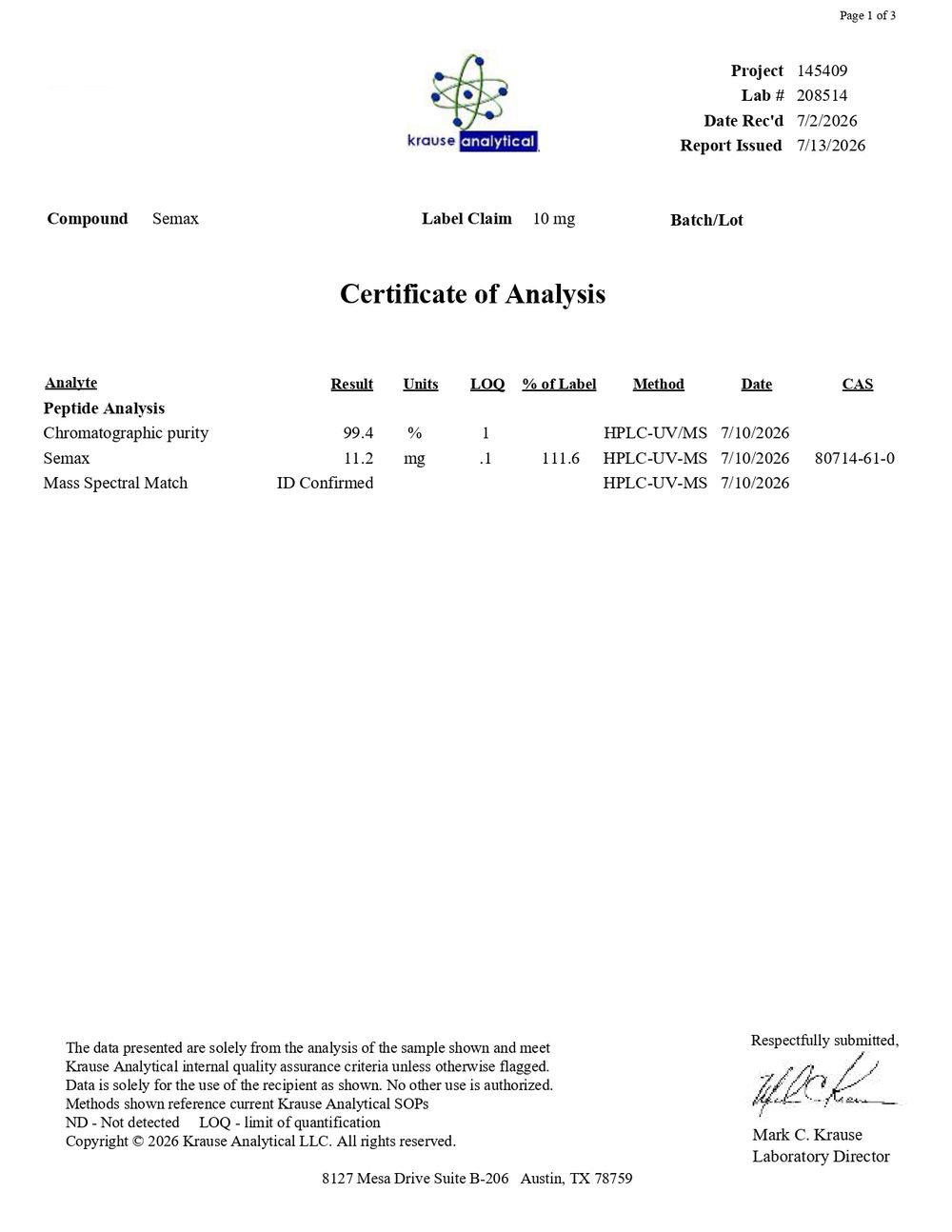Certificate scan