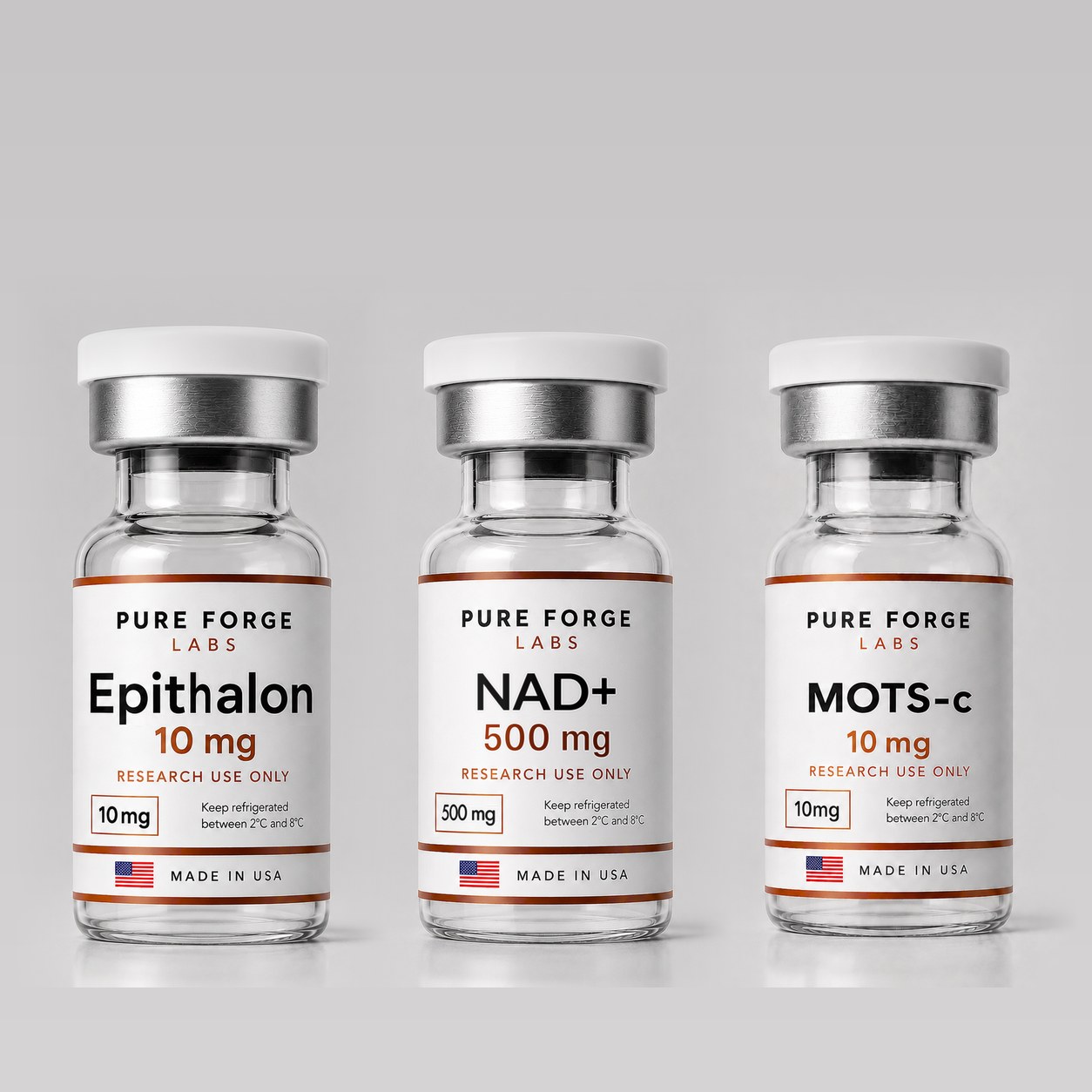 Epithalon + MOTS-c + NAD+ Research Set